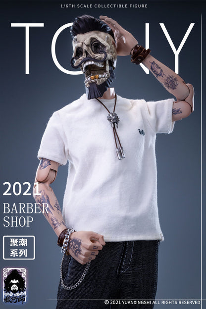 Pedido Figura Barber Shop Tony marca Yuanxingshi JC-001 escala 1/6