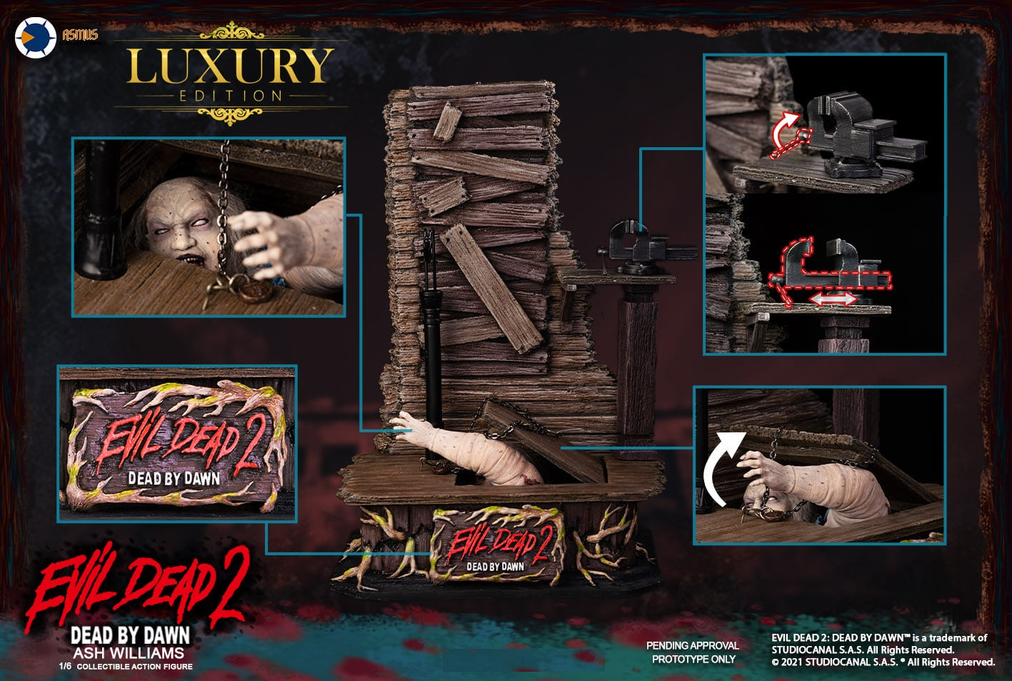 Pedido Figura Ash Williams Deluxe ver. (limitada 666 pzs) - Evil Dead II marca Asmus Toys EDA001LUX escala 1/6