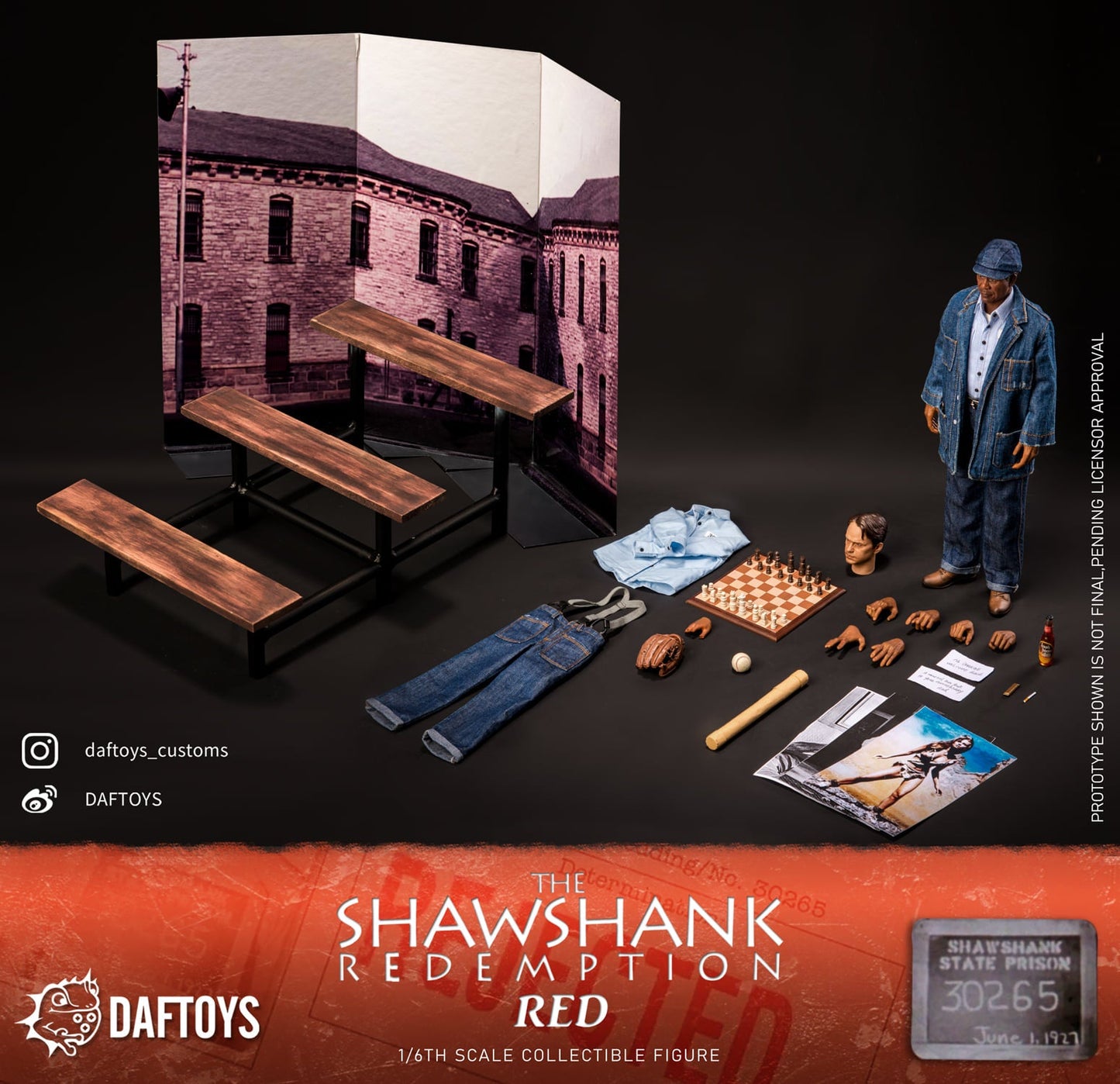 Pedido Figura Shawshank Red marca Daftoys F020 escala 1/6
