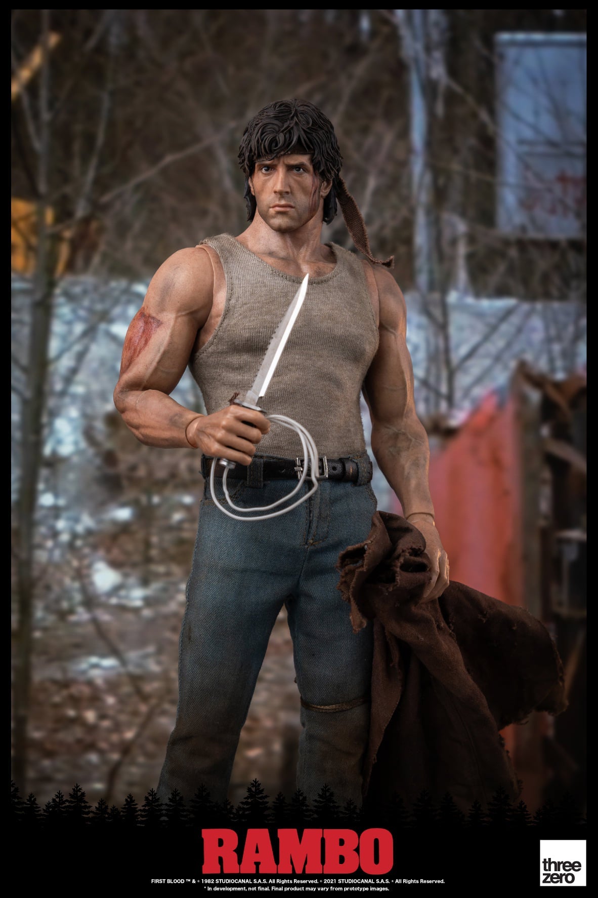 Pedido Figura John Rambo - Rambo: First Blood marca Threezero 3Z0288 escala 1/6