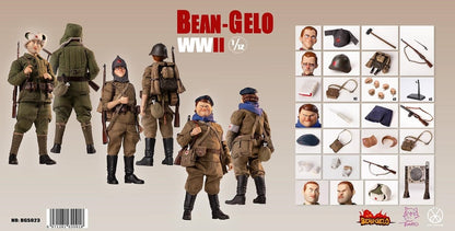 Pedido Figuras Bean Gelo WWII (Set triple) (Sniper Zhuang GBS020, Fat Sister GBS021, Anton GBS022) marca Poptoys escala pequeña 1/12