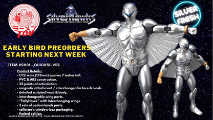 Pedido Figura Quicksilver - SilverHawks / Halcones Galácticos marca Ramen Toy escala pequeña 1/12