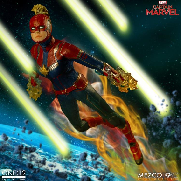 Pedido Figura Captain Marvel - One:12 Collective marca Mezco Toyz escala pequeña 1/12