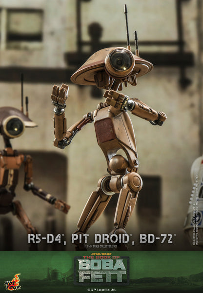 Preventa Figuras R5-D4™, Pit Droid™ y BD-72™ - Star Wars: The Book of Boba Fett ™ marca Hot Toys TMS086 escala 1/6