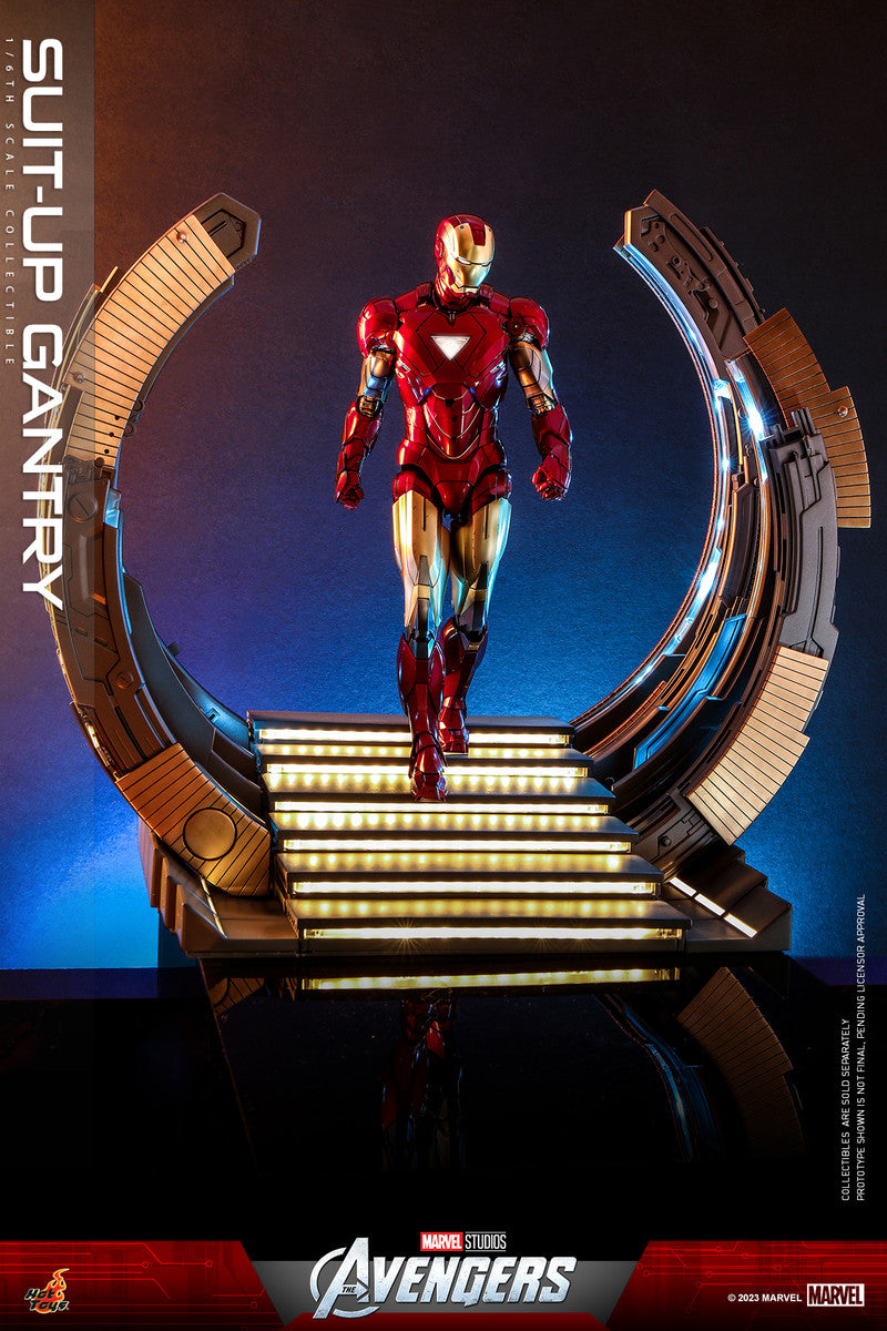 Preventa Diorama Suit-Up Gantry - The Avengers marca Hot Toys ACS014 escala 1/6