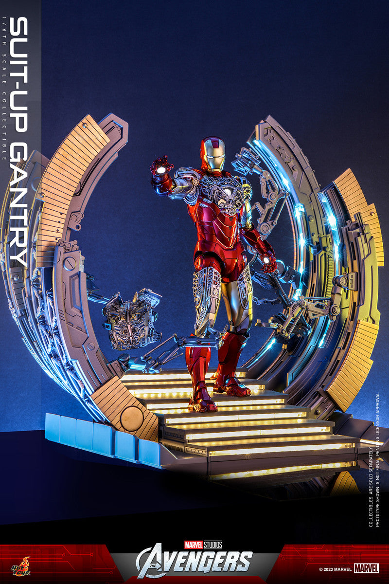 Preventa Diorama Suit-Up Gantry - The Avengers marca Hot Toys ACS014 escala 1/6