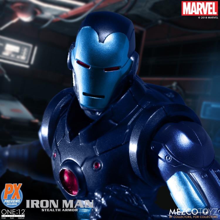 Pedido Figura Iron Man (Stealth Armor) - PX Previews Exclusive - Marvel One:12 Collective marca Mezco Toyz escala pequeña 1/12