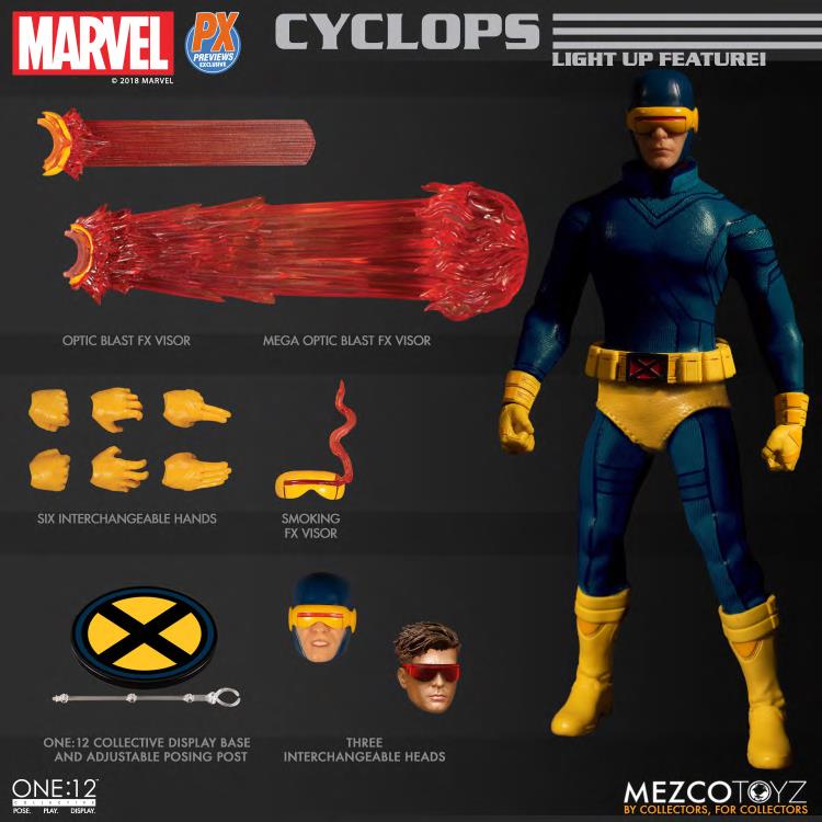 Pedido Figura Cyclops PX Previews Exclusive - Marvel One:12 Collective marca Mezco Toyz 76290 escala pequeña 1/12