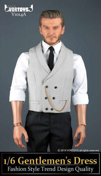 Pedido Traje Gentleman Dress (3 versiones) marca Vortoys V1014 escala 1/6