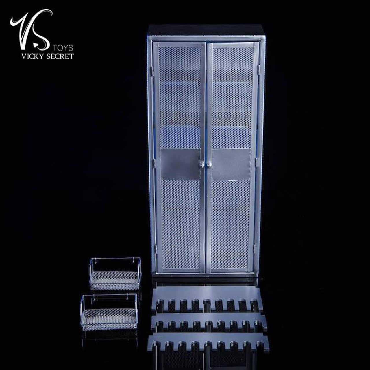 Pedido Accesorio Gabinete Metálico (plateado) marca VSTOYS 18XG34B escala 1/6