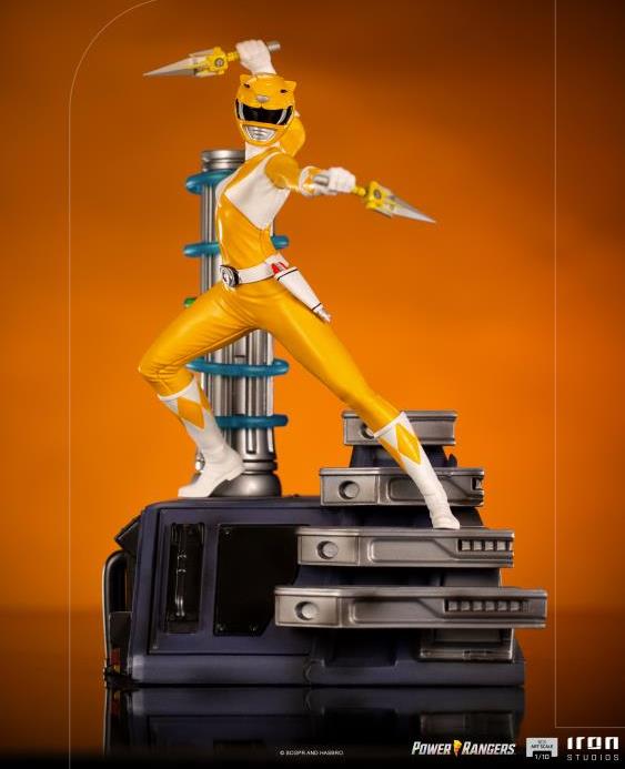 Pedido Estatua Yellow Ranger - Mighty Morphin Power Rangers - Battle Diorama Series (BDS) - marca Iron Studios escala de arte 1/10