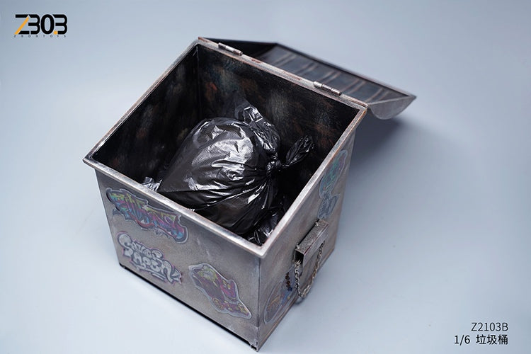 Pedido Diorama Trash Dumpster / Contenedor de basura (2 versiones) marca ZBobToys escala 1/6