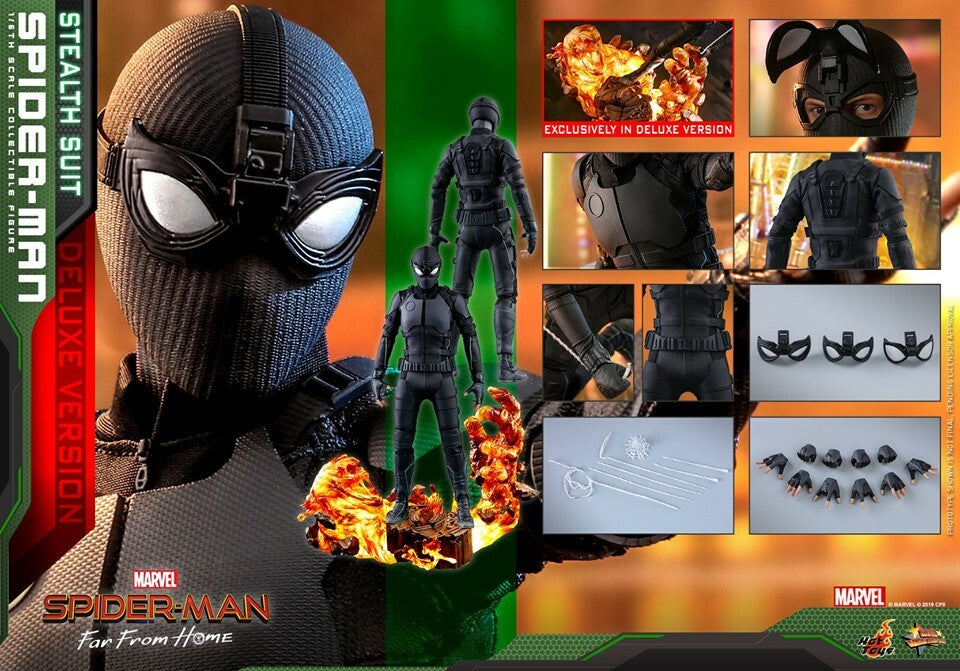 Pedido Figura Spider-Man Stealth Suit (Deluxe version)- Spider-Man: Far From Home marca Hot Toys MMS541 escala 1/6