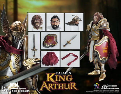 Preventa Figura Paladin King Arthur - Myths and Legends marca COOModel ML001 escala pequeña 1/12