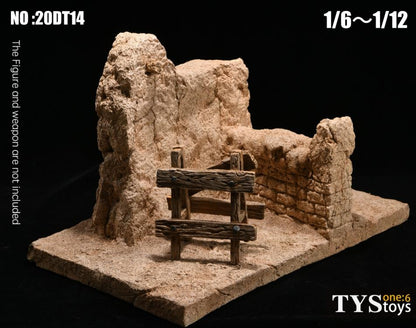 Pedido Diorama The Ruins of the Wall Base / Base Las Ruinas de la Muralla marca TYS Toys 20DT14 para escalas 1/12 a 1/6