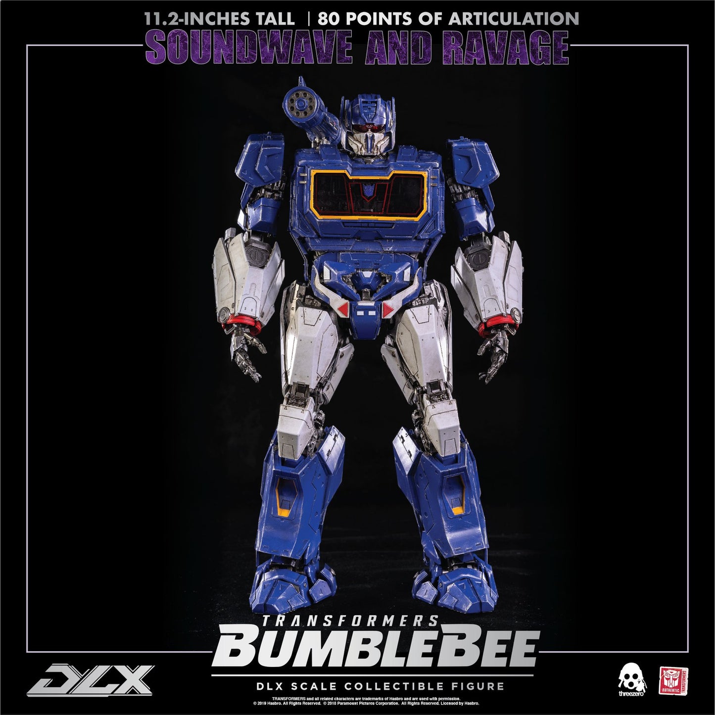 Pedido Figura DLX Soundwave y Ravage - Transformers: Bumblebee Movie marca Threezero 3Z0160 (28.5 cm)