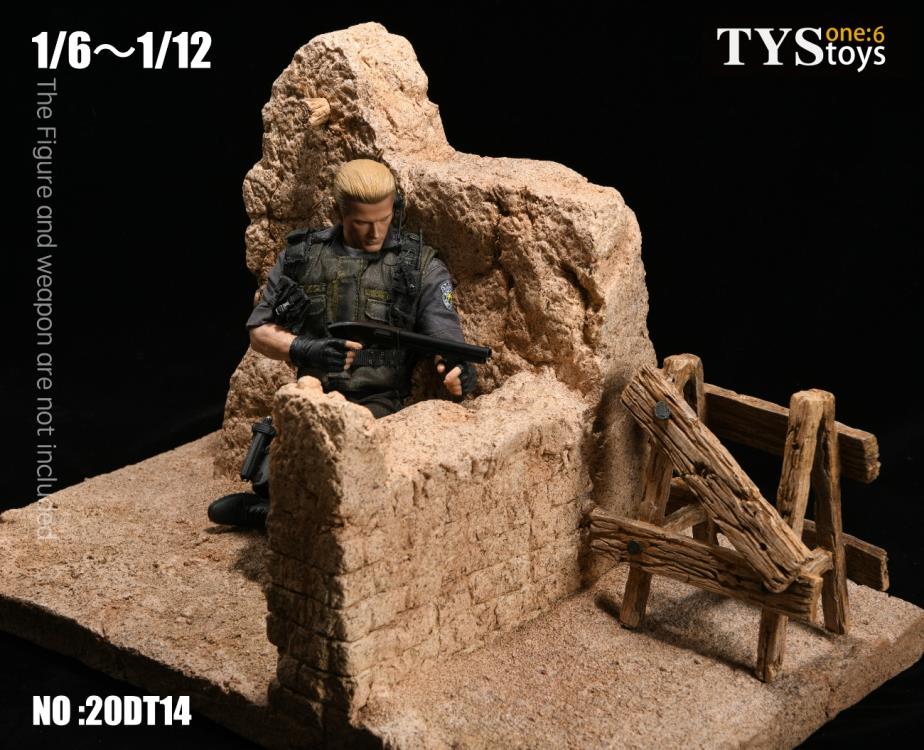 Pedido Diorama The Ruins of the Wall Base / Base Las Ruinas de la Muralla marca TYS Toys 20DT14 para escalas 1/12 a 1/6