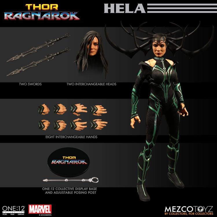 Pedido Figura Hela - Thor Ragnarok - Marvel - One:12 Collective marca Mezco Toyz escala pequeña 1/12
