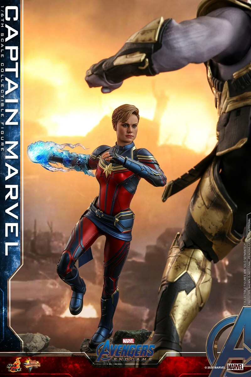Pedido Figura Captain Marvel - Avengers Endgame marca Hot Toys MMS575 escala 1/6