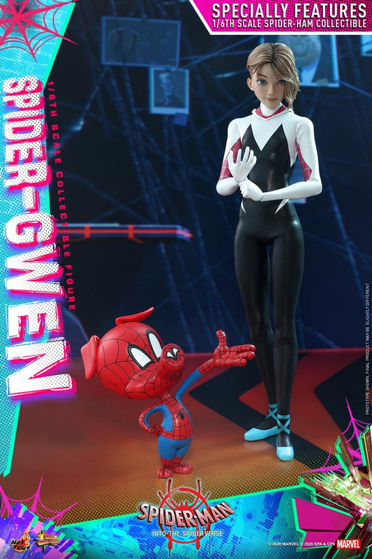 Pedido Figura Spider-Gwen - Spider-Man into the Spider-Verse marca Hot Toys MMS576 escala 1/6