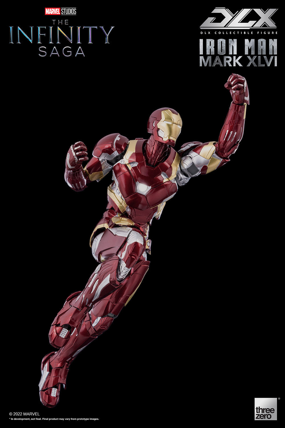 Pedido Figura DLX Iron Man Mark XLVI 46 - Avengers: Infinity Saga marca Threezero 3Z0256C0 escala pequeña 1/12