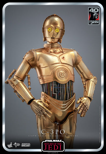 Preventa Figura C-3PO Diecast - Star Wars Episode VI: Return of the Jedi marca Hot Toys MMS701D56 escala 1/6