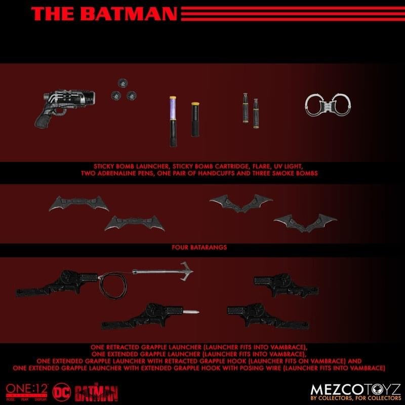 Preventa Figura Batman - The Batman One:12 Collective marca Mezco Toyz 76593 escala pequeña 1/12