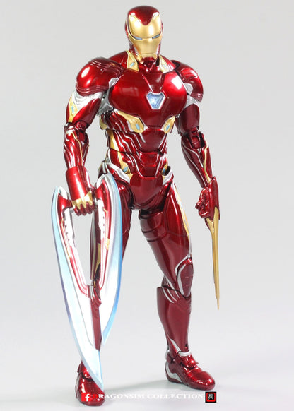 Preventa Figura DLX Iron Man Mark L 50 - Avengers: Infinity Saga marca Threezero 3Z0249 escala pequeña 1/12
