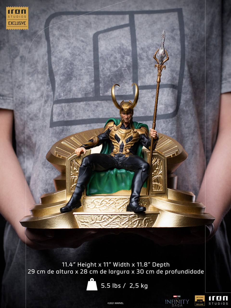 Pedido Estatua Loki on throne - Infinity Saga - CCXP Exclusiva marca Iron Studios escala de arte 1/10