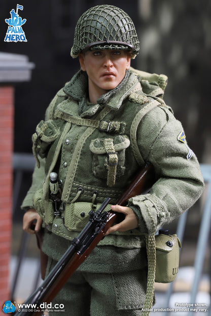 Pedido Figura Private Jackson - WWII US 2nd Ranger Battalion - Palm Hero Series 2 marca DID XA80009 escala pequeña 1/12