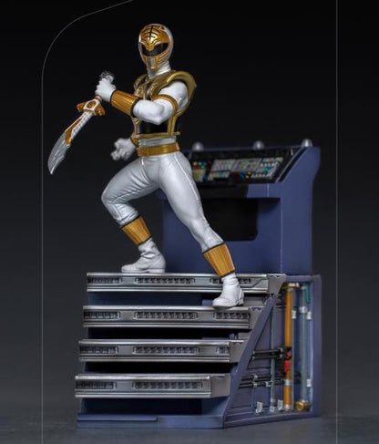 Pedido Estatua White Ranger - Mighty Morphin Power Rangers - Battle Diorama Series (BDS) - marca Iron Studios escala de arte 1/10