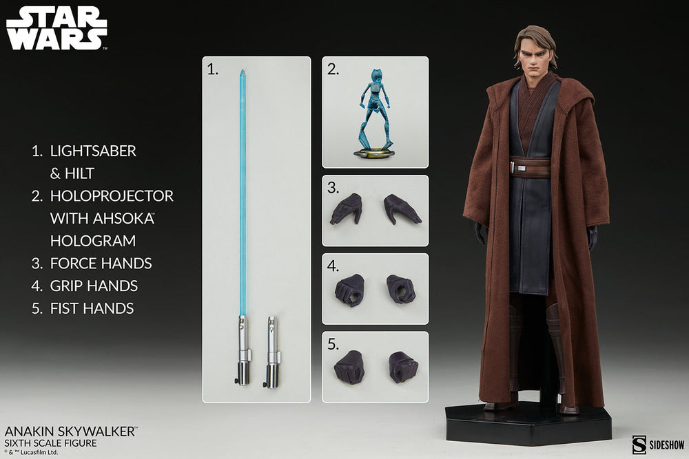 Preventa Figura Anakin Skywalker™ - Star Wars: The Clone Wars™ marca Sideshow Collectibles escala 1/6