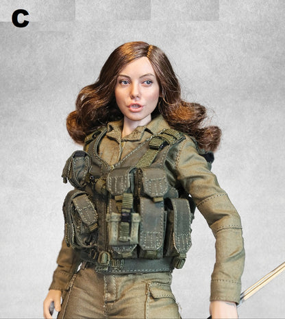 Pedido Cabeza femenina soldado (5 variantes) marca Facepool C-002 escala 1/6
