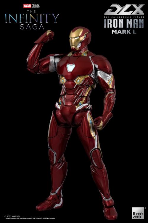 Preventa Figura DLX Iron Man Mark L 50 - Avengers: Infinity Saga marca Threezero 3Z0249 escala pequeña 1/12