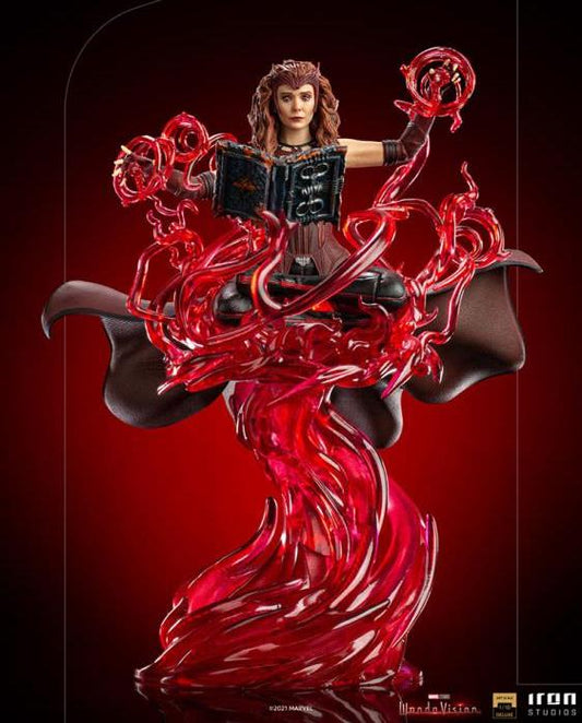 Preventa Estatua Scarlet Witch Deluxe - WandaVision - marca Iron Studios escala de arte 1/10