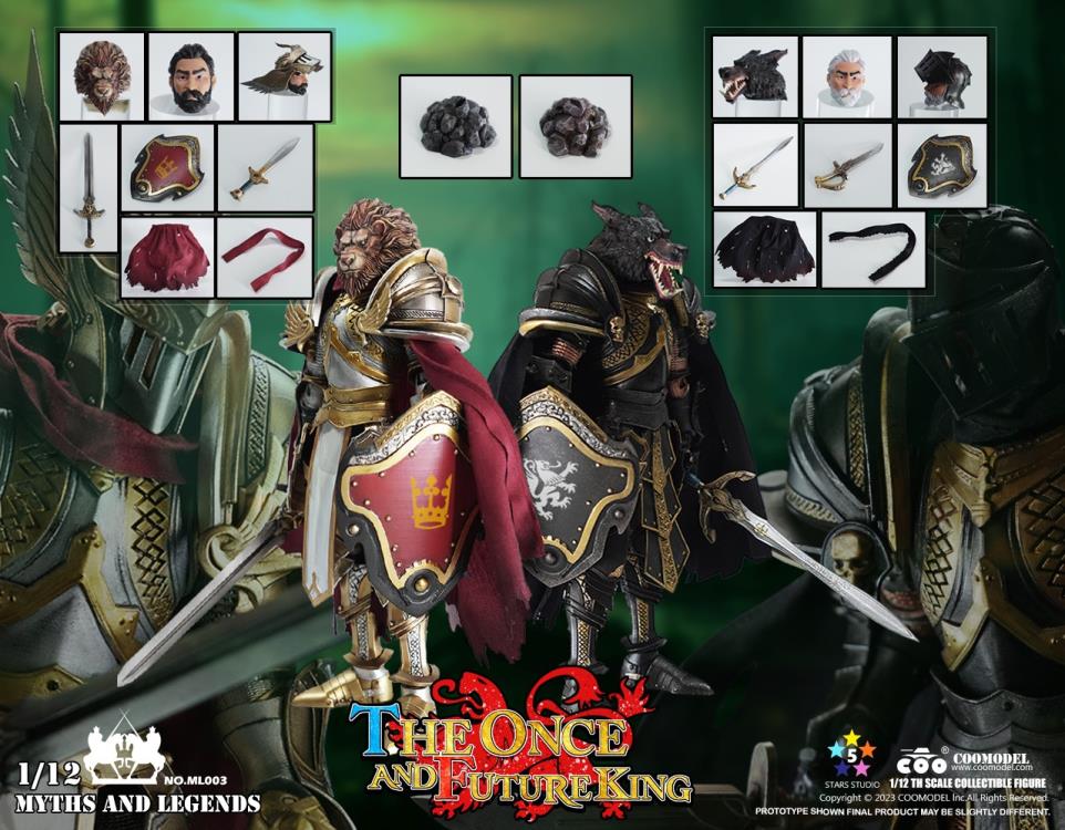 Preventa Figuras The Once and Future King (Pack doble) - Myths and Legends marca COOModel ML003 escala pequeña 1/12