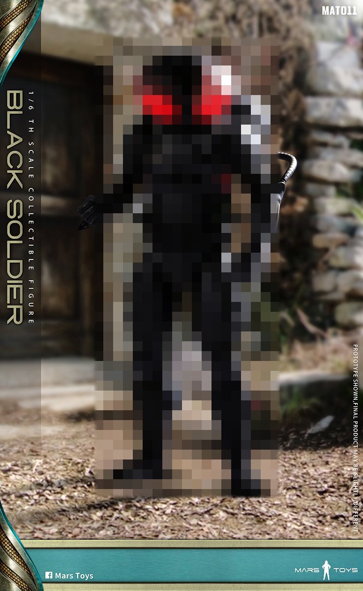 Preventa Figura Black Soldier marca Mars Toys MAT011 escala 1/6