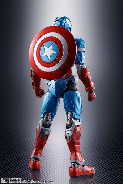 Pedido Figura Tech-On Captain America - Tech-On Avengers - S.H.Figuarts marca Bandai Spirits escala pequeña 1/12
