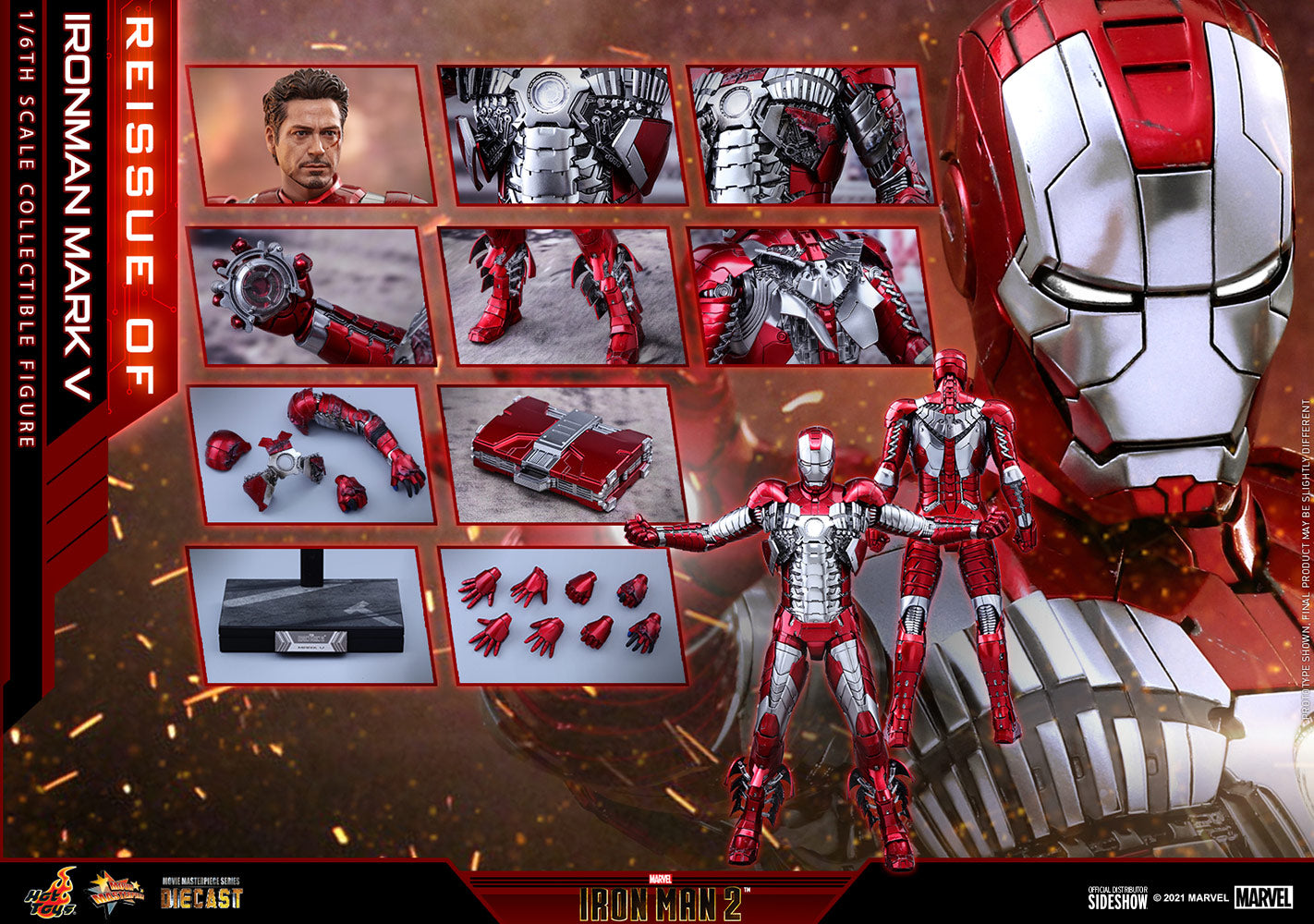 Pedido Figura Iron Man Mark V (Reissue) marca Hot Toys MMS400D18 escala 1/6