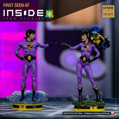 Pedido Estatuas Wonder Twins Zan & Jayna - CCXP Exclusivas marca Iron Studios escala de arte 1/10