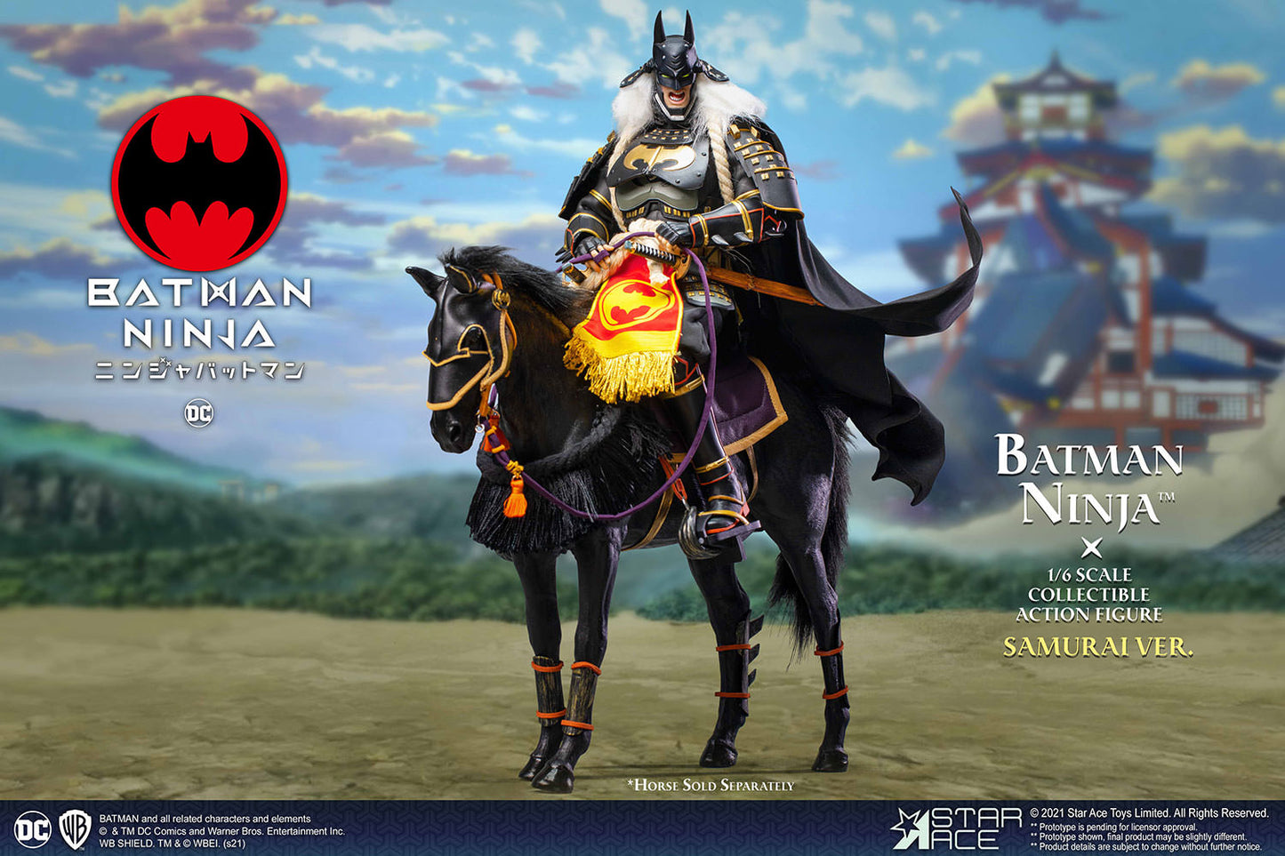 Pedido Figura Batman & Horse (Samurai version) - Batman Ninja marca Star Ace SA0097 escala 1/6