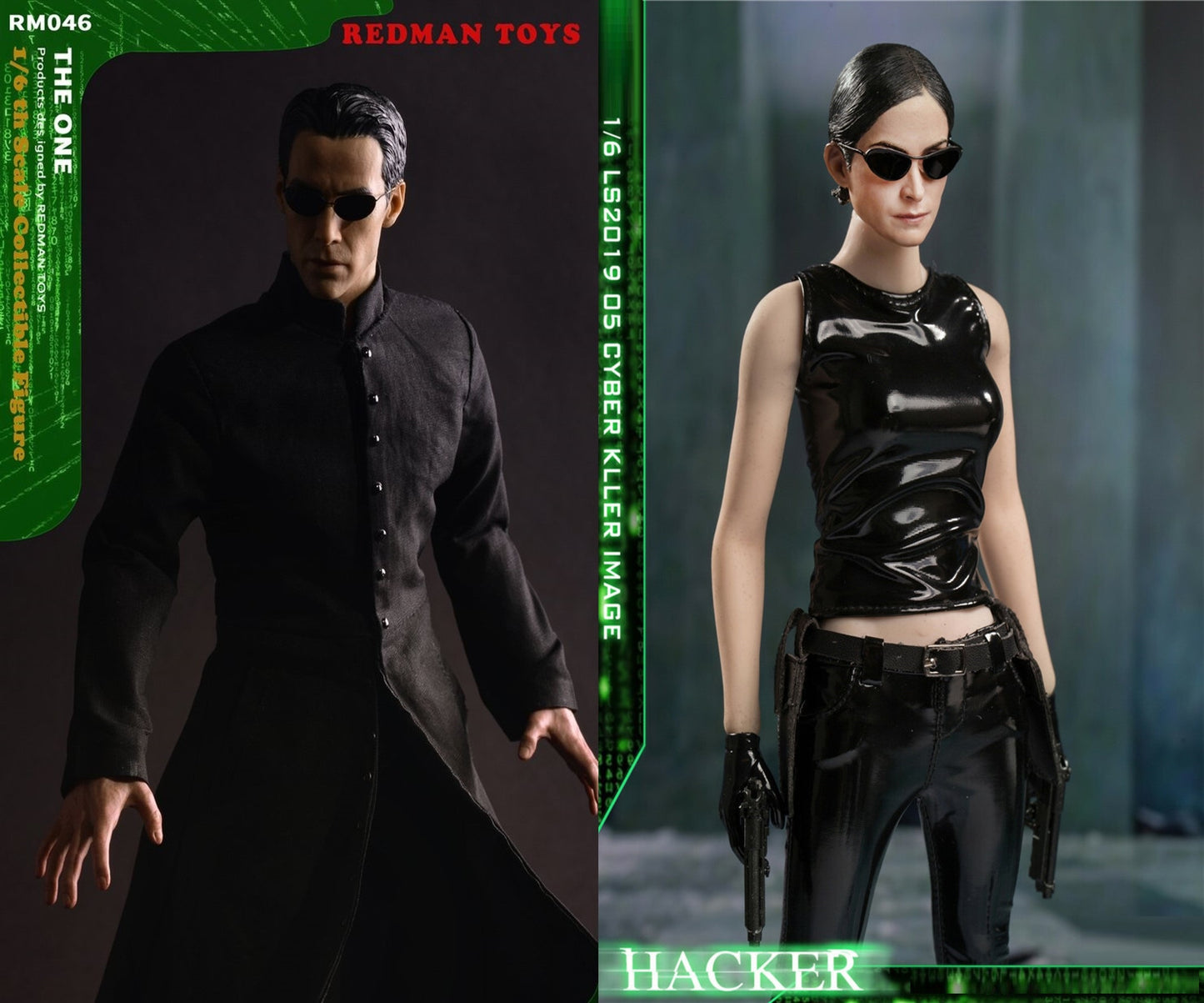 Pedido Figuras Cyber Killer Deluxe marca LongShanJinShu LS2019-05 y The One Hacker marca Redman RM046 escala 1/6