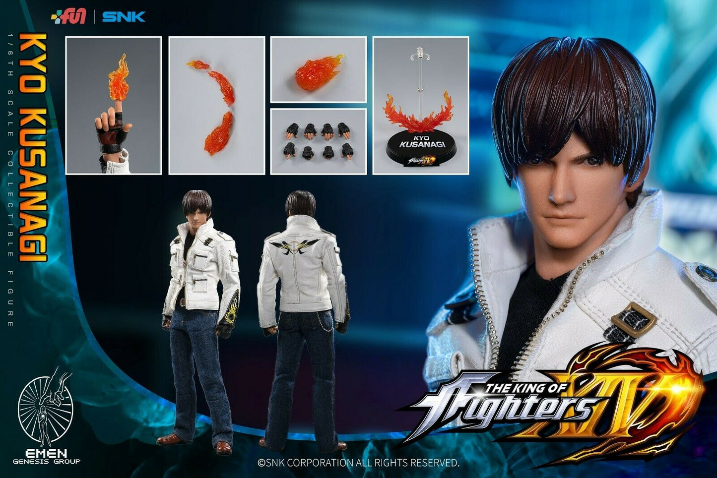 Pedido Figura Kyo Kusanagi - SNK King of Fighters XIV marca Emen Genesis Group KOF-KY01 escala 1/6