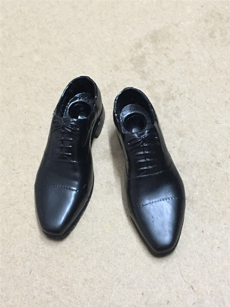 Accesorios Zapatos negros elegantes para figuras escala 1/6