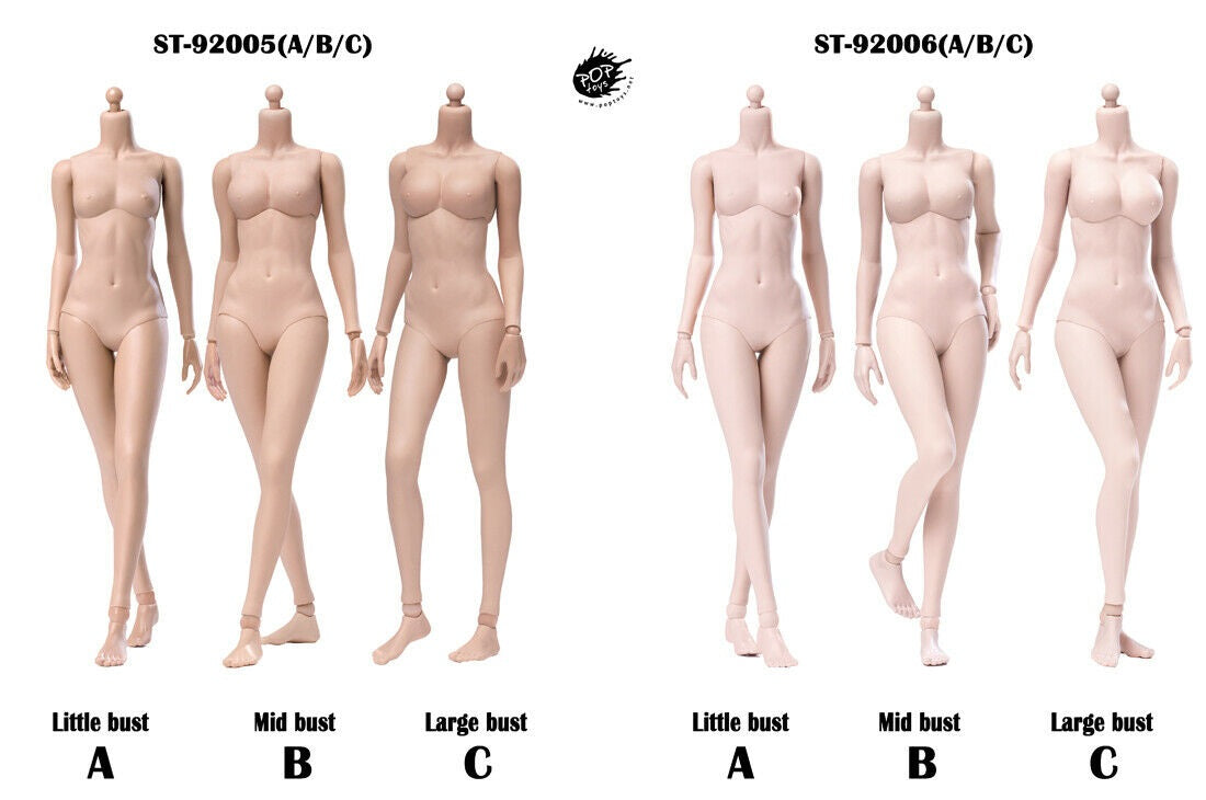 [PEDIDO] Cuerpo articulado femenino Xing semi seamless marca Poptoys ST-92005 ST-92006 escala 1/6
