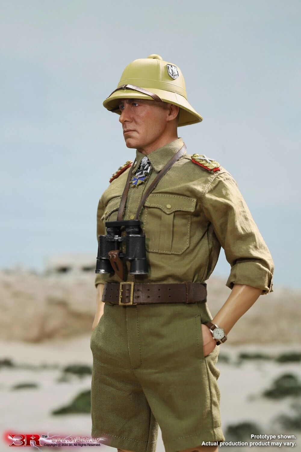 Pedido Figura DAK Afrika Desert Fox Erwin Rommel marca DID 3R GM651 escala 1/6