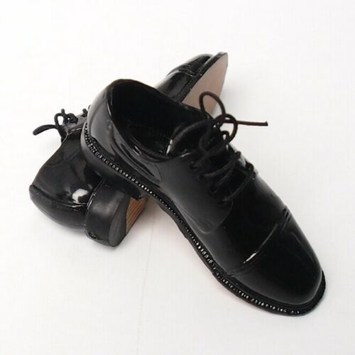 Accesorios Zapatos elegantes negros con cordones para figuras escala 1/6