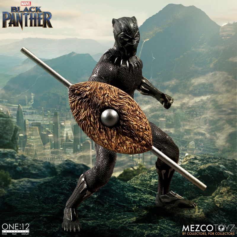 Pedido Figura Black Panther - Marvel - One:12 Collective marca Mezco Toyz 76980 escala pequeña 1/12