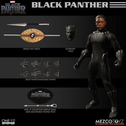 Pedido Figura Black Panther - Marvel - One:12 Collective marca Mezco Toyz 76980 escala pequeña 1/12