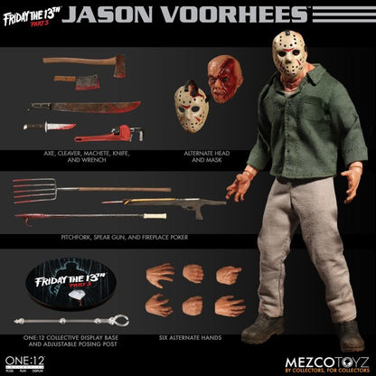 Pedido Figura Jason Voorhees from Friday The 13th Part 3 - One:12 Collective marca Mezco Toyz 77160 escala pequeña 1/12
